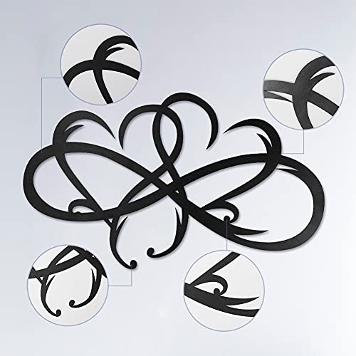 icyant Hartvormige Metalen Wanddecoratie, Infinity Hart Stalen Wanddecoratie, Gepersonaliseerd Metalen Kunst Liefde… - Image 3