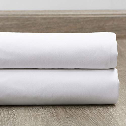 Image of HPD Half Price Drapes Solid Tie Top Cotton Curtains 108 Inches Long (1 Panel) Luxury Light Filtering Curtains for Living Room, Modern Semi Sheer Curtain for Bedroom, 50W X 108L, Whisper White