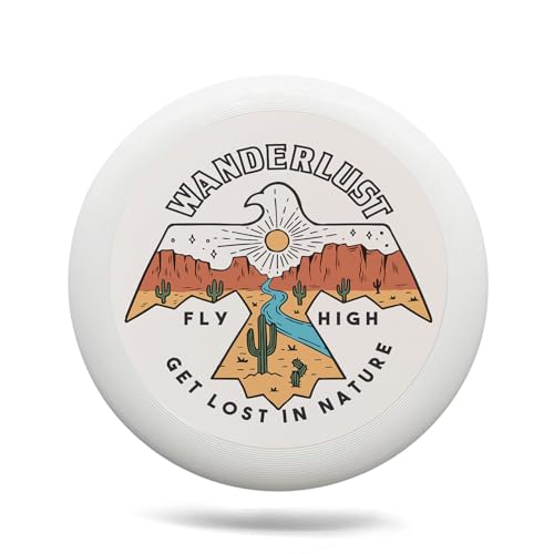 Uanvaha Desert Eagle Sport Disc Wanderlust Cactus Tropical Flying Disc 175g Ultimate Disc Equipment for Backyard Beach Park Lawn Outdoor Sports