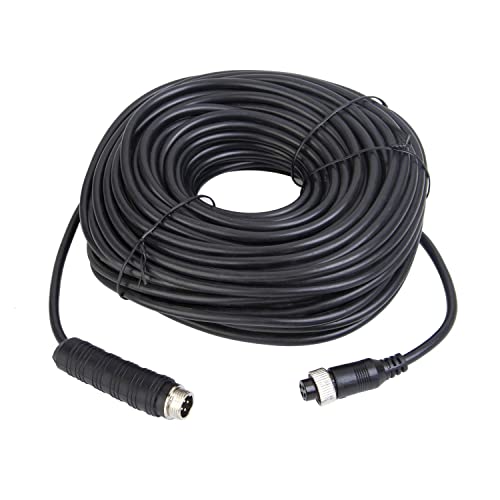 Xenocam 16FT 5M Car 4-Pin Aviation Video Extension Cable for CCTV Rearview Camera Truck Trailer Camper Bus Motorhome Vehicle Backup Monitor Waterproof Shockproof System … Cover