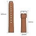 Coholl Fit for Huawei Watch GT Bands 46mm, Samsung Galaxy Watch(46mm) Bands,TicWatch Pro 22mm Quick Release Genuine Leather Silicone Hybrid Watch Band (Brown)