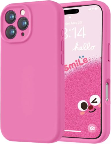 Image of LOVE 3000 Designed for iPhone 16 Pro Max Case, Premium Silicone with [Soft Anti-Scratch Microfiber Lining] Shockproof Protective Phone Case for Men Women Girls 6.9 inch, Pitaya