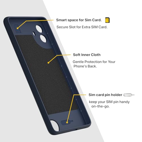 Image of Outlouders Bumper Case for CMF by Nothing Phone 1 5G | Full Camera Protection | TPU Soft Flexible Shockproof Back Cover (Blue)