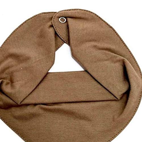 Babador Bandana Baby Deluxe Liso Caqui