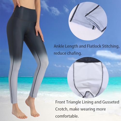 Image of Ubestyle UPF 50+ High Waist Women's Swim Pants Swim Leggings Swimming Tights Rash Guard Pants Sun Protective