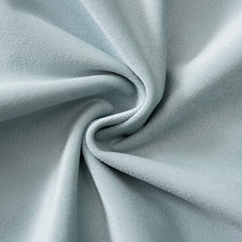 Image of JUSPURBET Couch Pillow Covers Set of 2 Decorative 22x22 Velvet Throw Pillow Covers Cases for Living Room Bedroom Home Decor Soft Cushion Covers Cases with Hidden Zipper for Sofa Bed,Powder Blue