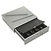 PM Company Securit 04964 Steel Cash Drawer w/Alarm Bell & 10 Compartments, Key Lock, Stone Gray