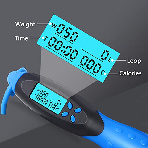 Jump Rope,Digital Counting Speed Jumping Rope Counter For Indoor And Outdoor Fitness Boxing Training Adjustable Weighted Jump Rope Workout For Men,Women,Children Cordless Skipping Rope #TOP1