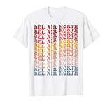 Bel Air North City Groovy Retro Grafikdesign für Liebhaber der Vereinigten Staaten