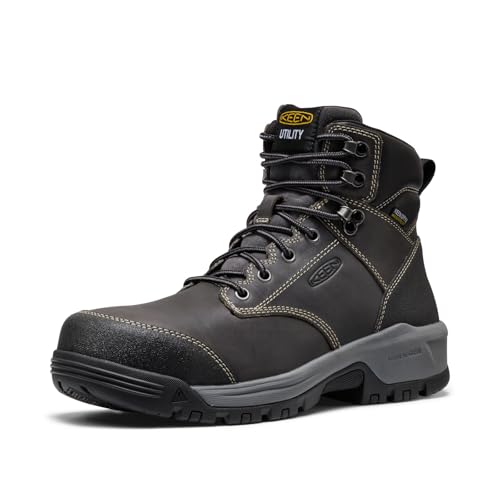 Image of KEEN Utility Men's Evanston 6 inch Composite Toe Waterproof Leather Durable Construction Work Boots