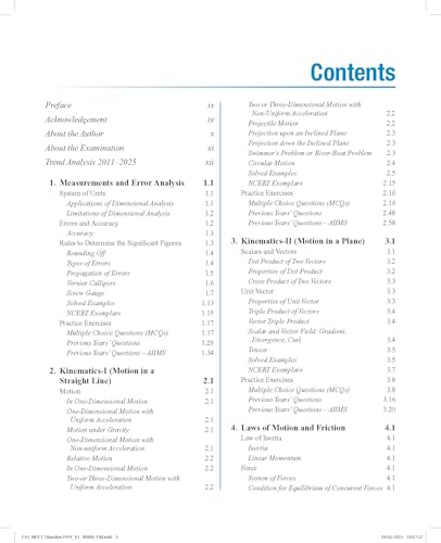 Image of Pearson Objective Physics for NEET Volume I - 2026 | As Per NCERT & NMC Syllabi | 5000+ MCQs to Strengthen Exam Practice | Chapter wise PYQ & NEET ... as Per NEET Exam Pattern | - 7th Edition: 1