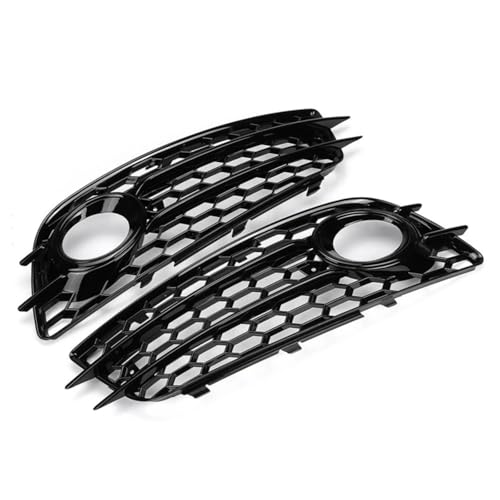 Grille antibrouillard Audi A4 B8 SLine (2008-2012) en nid d'abeille noir