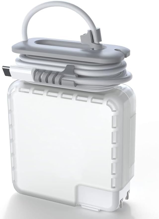 FACTOTECH Case for MacBook Charger, 45W 70W Apple Charger Case, MacBook Air Charger Case, Travel Cord Organizer, MacBook Accessories (for Apple 45W 70W Adapter), White-picture-24