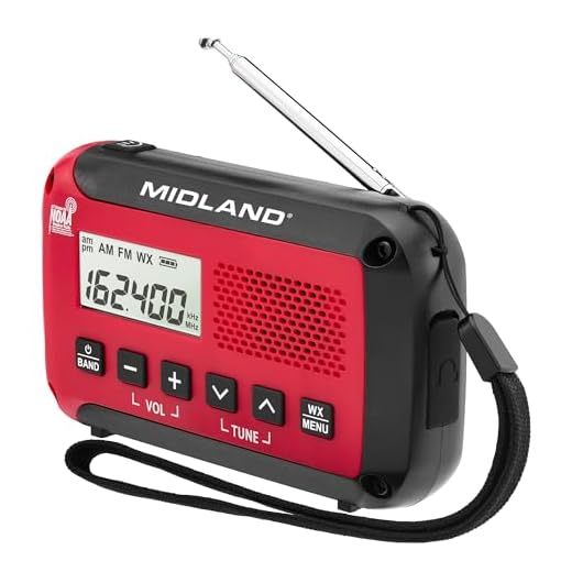 Midland® - ER10VP Weather Radio with Flashlight & Emergency Alert - AM/FM Radio - Compact and Easy to Carry - SOS Strobe Signal and Headphone Jack