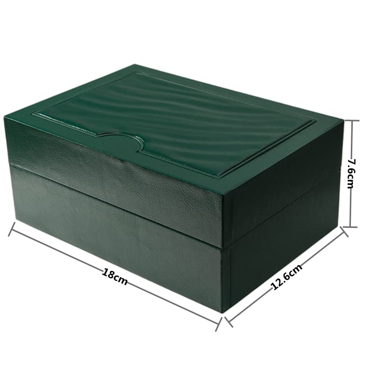 Caja exhibición reloj Caja almacenamiento reloj madera verde mejorada con almohada Caja reloj gama alta para Ro-le-x Day-to-na G-M-T Su-bma-rin-er