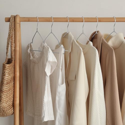 Wesiti UTE-WESITI-5 100 Pcs Metal Wire Non Slip Hangers For Clothes Space Saving Hanger Strong 15.7 In Triangle Clothes Hangers For Coat Suit Bridal Boutique Dress thumb #4