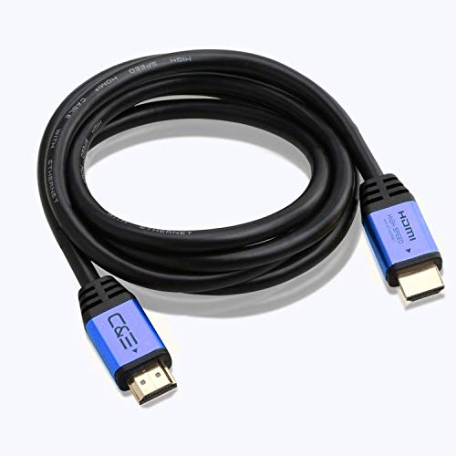 Image of C & E 25ft(7.6M) High Speed Ultra 4K HDMI Cable with Ethernet Blue (25 Feet /7.6 Meters) Supports 4Kx2K@60HZ, 18 Gbps - 24 AWG - 3D / ARC /CEC /HDCP 2.2 / CL3 - Xbox PS4 PC HDTV