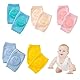 FIBOUND 5 Paare Baby Knieschoner Krabbeln Knieschoner, Baby-Knieschützer Krabbeln Anti-rutsch Baumwolle Baby Socken Knieschoner für 0-24 Monate Babys Schützen vor Hartem Boden und Kälte