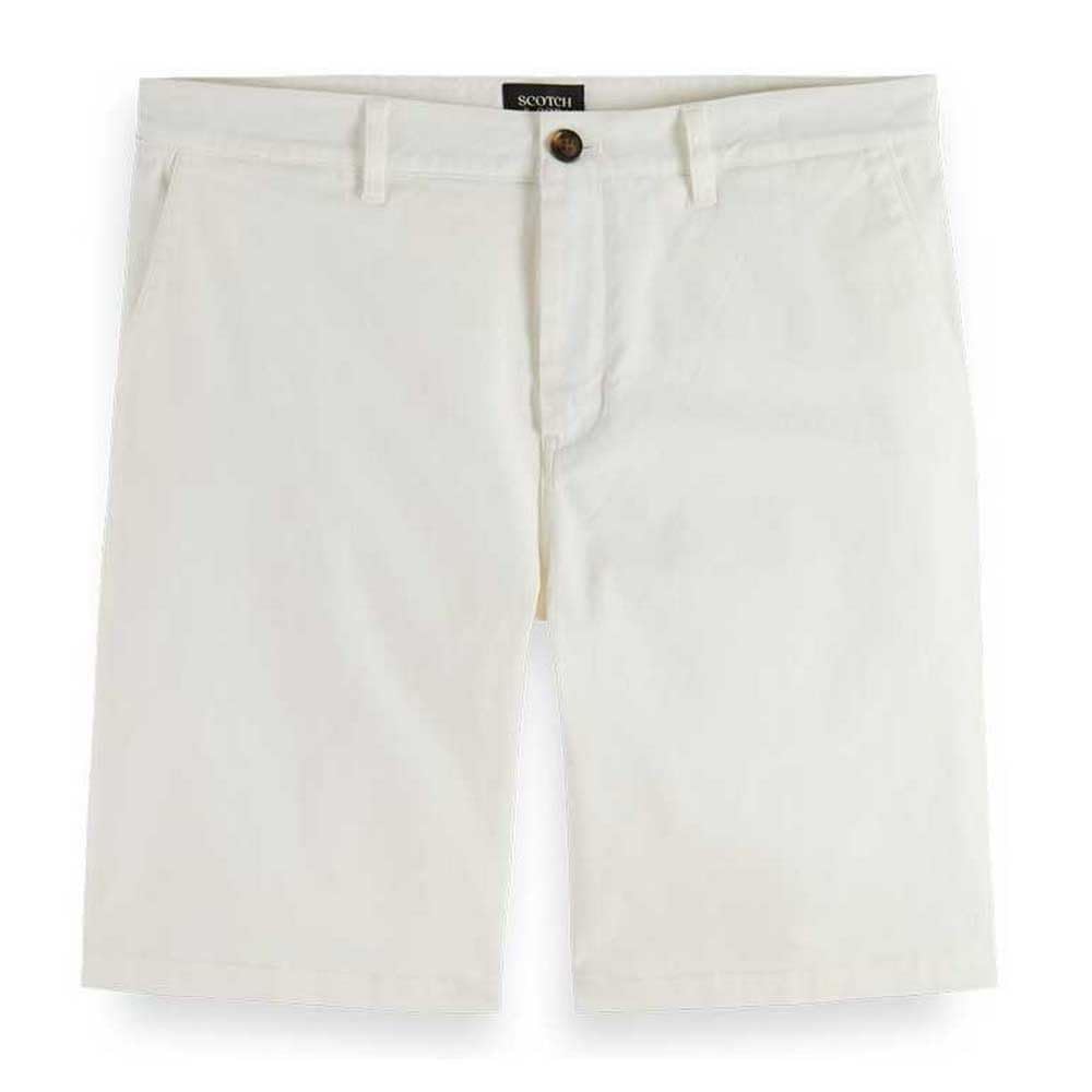 Scotch & Soda Men's Stuart-Chino Short, White, 28W