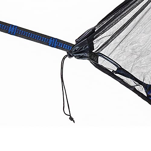 Easthills Outdoors Jungle Explorer 118" X 79" Double Camping Hammock With Separated Mosquito Bug Net And Waterproof Rainfly 2 Person Portable Ripstop Parachute Nylon Hammocks Navy Blue #TOP4