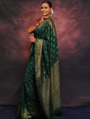Image of Avantika Fashion Women's Kanjivaram Soft Silk Banarasi Sarees With Blouse Piece