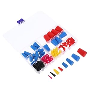 Balacoo Kolorowe Silikonowe Zatyczki Stożkowe 1 Pudełko