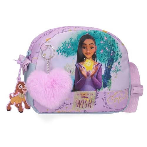 Joumma Disney Watch us Shine Messenger case Pink 20.5x16.5x6 cm Polyester, Pink, Shoulder Bag, Pink, shoulder bag