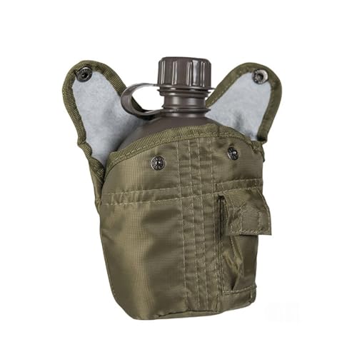 Mil-Tec Cantimplora de Plástico Ligero 1L con Funda | Envase de Hidratación Acolchado y Duradero Ideal para Entusiastas al Aire Libre, Personal Militar | Excelente para Camping, Senderismo y Actividades Deportivas miniatura 2