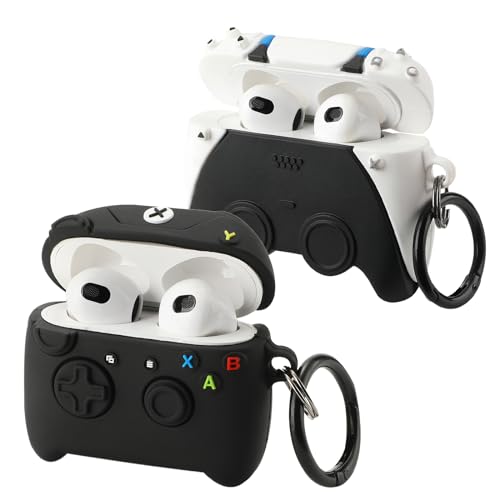 Image of [2Pack] Gedicht for Airpods 3rd Generation Case, Funny 3D Cartoon Game Controller Console Design Silicone Soft Cases for Airpods 3rd Case Cover, with Keychain Kids Women Men for Airpods 3 Case