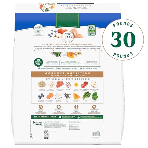 Image of Nutro Ultra Large Breed Dry Dog Food, Chicken, Lamb & Salmon, 30 lb