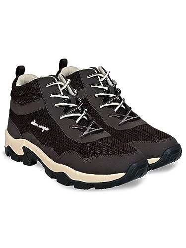 Image of Allen Cooper Men's Sports Trekking & Hiking,Biking,Walking Shoes with Rubber Outsole & Memory Foam Insole Lace-Up Shoes for Men's(ACSS-252|Black|Beige|LightGrey Size-6,7,8,9,10)