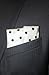 Royal Silk White Polka Dot Silk Pocket Square 100% Silk - Full-Sized 16