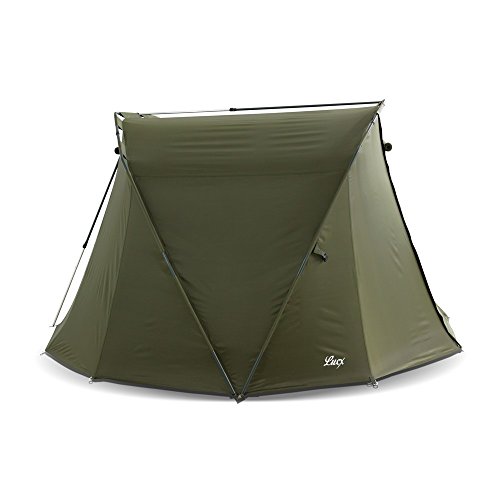 Lucx® Caracal Angelzelt 1 bis 2 Mann Bivvy 2 Personen Karpfenzelt Carp Dome Anglerzelt 295x290x165cm 10.000mm Wassersäule Campingzelt – Bild 7
