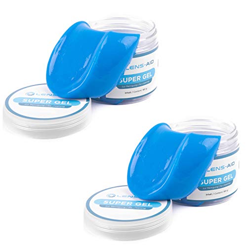 2er Set Lens-Aid Reinigungsgel für Tastatur, Laptop, Kamera etc. Cleaning Gel als Reinigungsmasse für Rillen, Lücken und Schlitze, Zwischenräume,