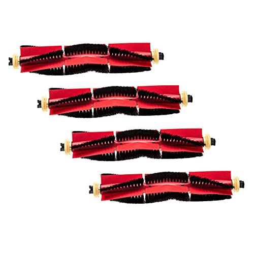 vhbw 4x Rundb&uuml;rste B&uuml;rstenset kompatibel mit Xiaomi Mi Robot Mijia 1S, Vacum (1.Gen) Saugroboter - Rollenb&uuml;rste, Hauptb&uuml;rste