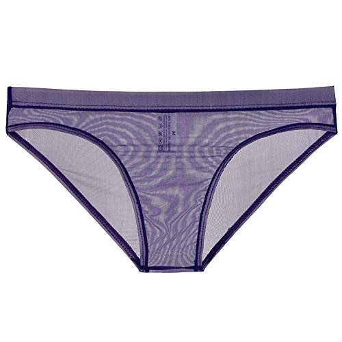 Men's Transparent No Pouch Underwear Ultra Thin Mesh Breathable Triangle Briefs Sexy See Through Trunk Thongs3
