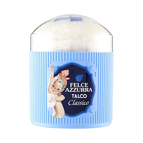 Felce Azzurra Classico - Talco in Polvere Profumato per il Corpo con Spugnetta (250gr)