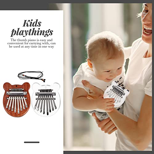 BIENKA 2pcs Kalimba Mini Pouce Piano 8 Touches Marimbas Portable en Bois Doigt Marimbas Piano Enfants Musique Jouets for… - Les Beatles, Paul McCartney, John Lennon, RIngo Starr, George Harrison BIENKA 2pcs Kalimba Mini Pouce Piano 8 Touches Marimbas Portable en Bois Doigt Marimbas Piano Enfants Musique Jouets for… – Image 6