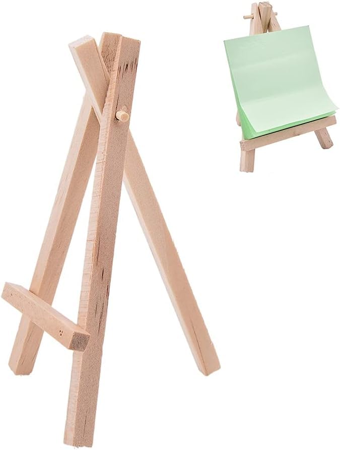 Caballete de madera para tarjetas de visita y carteles de mesa