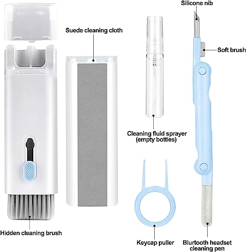 Image of Cerlink 7 in 1 Electronic Cleaner kit, Cleaning Kit for Monitor Keyboard Airpods MacBook iPad iPhone iPod, Screen Dust Brush Including Soft Sweep, Swipe, Airpod Cleaner Pen