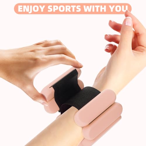 Image of Adjustable Ankle Weights for Women Men,Wrist Weights set for Walking Running,1 Pair (1Lbs Each) Silicone Workout Weights for gym fitness, Jogging,yoga,pilates,strength training,physical therapy