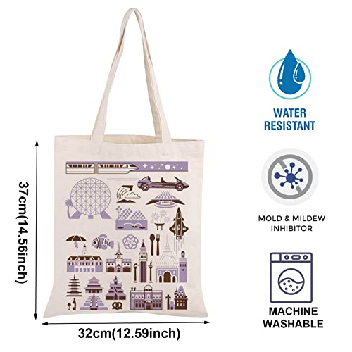 BLUPARK Parks Theme Tote Bag E-cot Gifts Magic W Gift E-cot Inspired Tote Bag Family Vacation Souvenir Gift3