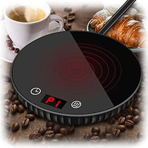 Candle Warmer/Coffee Warmer, 8H Auto Shut Off 1-12H Timer Candle Wax Warmer, 2 Temp Setting 122/140℉ Candle Warmer Plate, Mug Warmer for Coffee, Tea, Gifts for Aunt Mothers Day