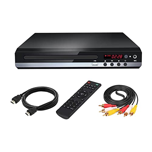 MJFVN DVD Player Region Free UHD 1080P Kompakt CD for Home VCD Discs