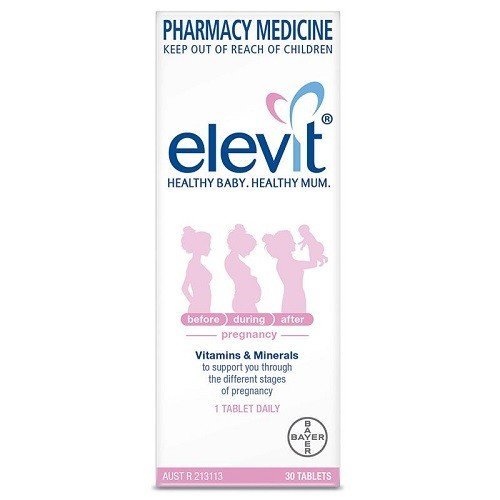 Buy Elevit Pregnancy 30 Tablets by Bayer Health Care Online at Low