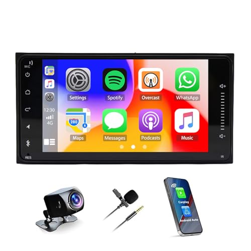 Radio coche Android 14 pantalla táctil 7 pulg Toyota Prius C miniatura 1