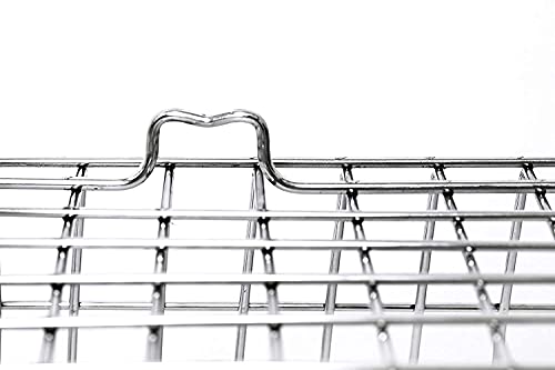Image of Dish Drainer Steel (56x43x23) Stainless Steel Dish Drainer Basket Utensil Drying Stand for Kitchen /Plate Rack /Bartan Basket /Sink Counter Top Dish Drainer Rack