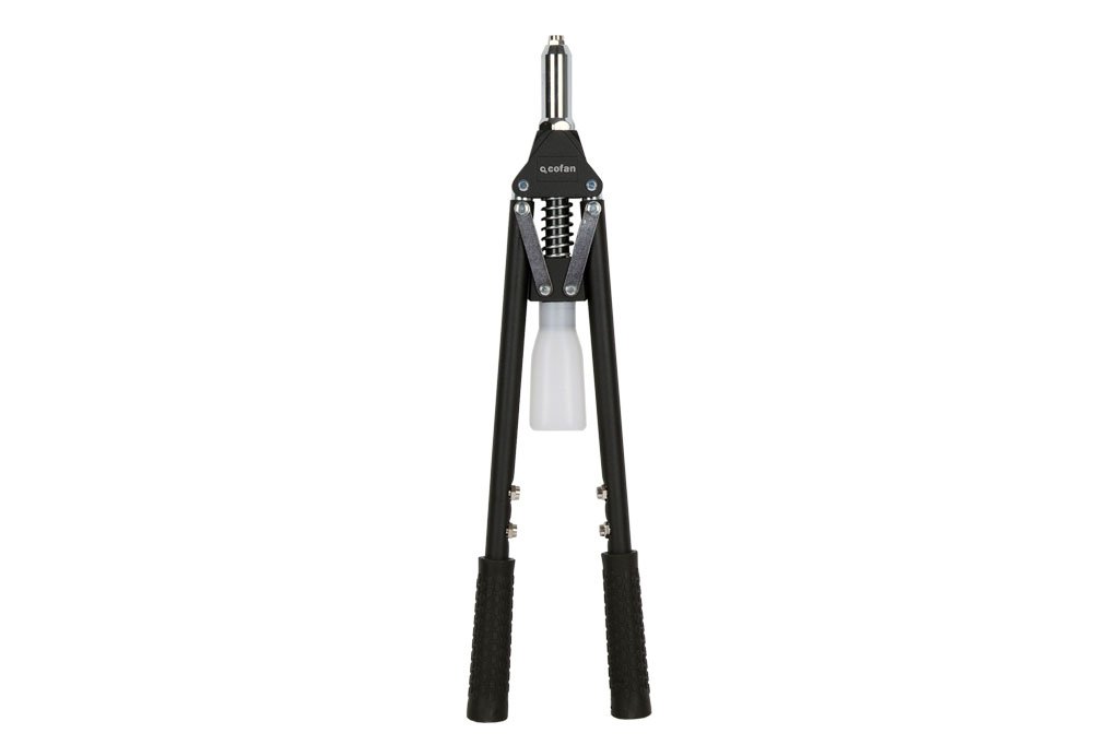 Cofan Remachadora profesional de dos brazos | Para remaches desde Ø 3,0/3,2 hasta Ø 6,4 mm | Para todo tipo de remaches