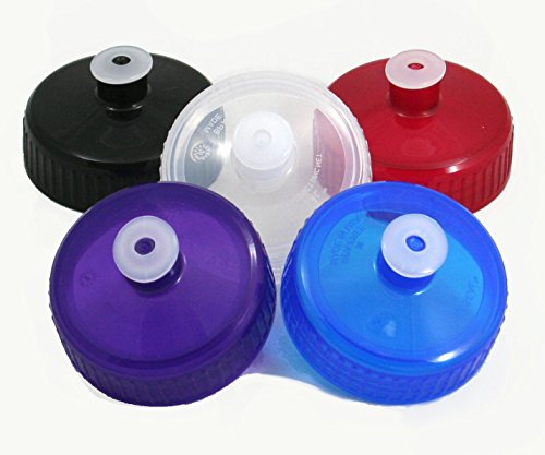 Rolling Sands Bottles Replacement Lids (Set of 5), Lid Threads Fit Rolling Sands Brand Only, Will Not Fit Any Other Bottle Opening, Variety