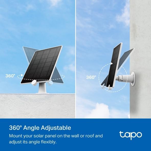 Miniatura 3 de Tapo Panel solar A200, (compatible con MagCam C425, C420 y C400), potencia de carga de larga duración con células solares de alta eficiencia, IP65